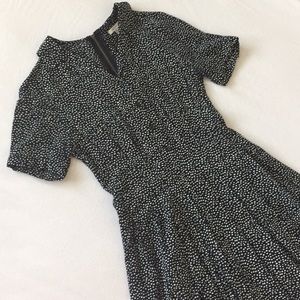 Black & White Polka-dot Dress